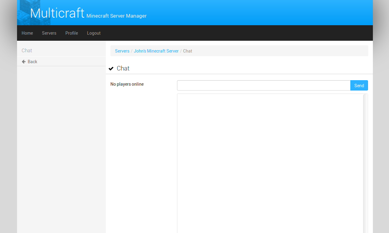 Multicraft Server Chat